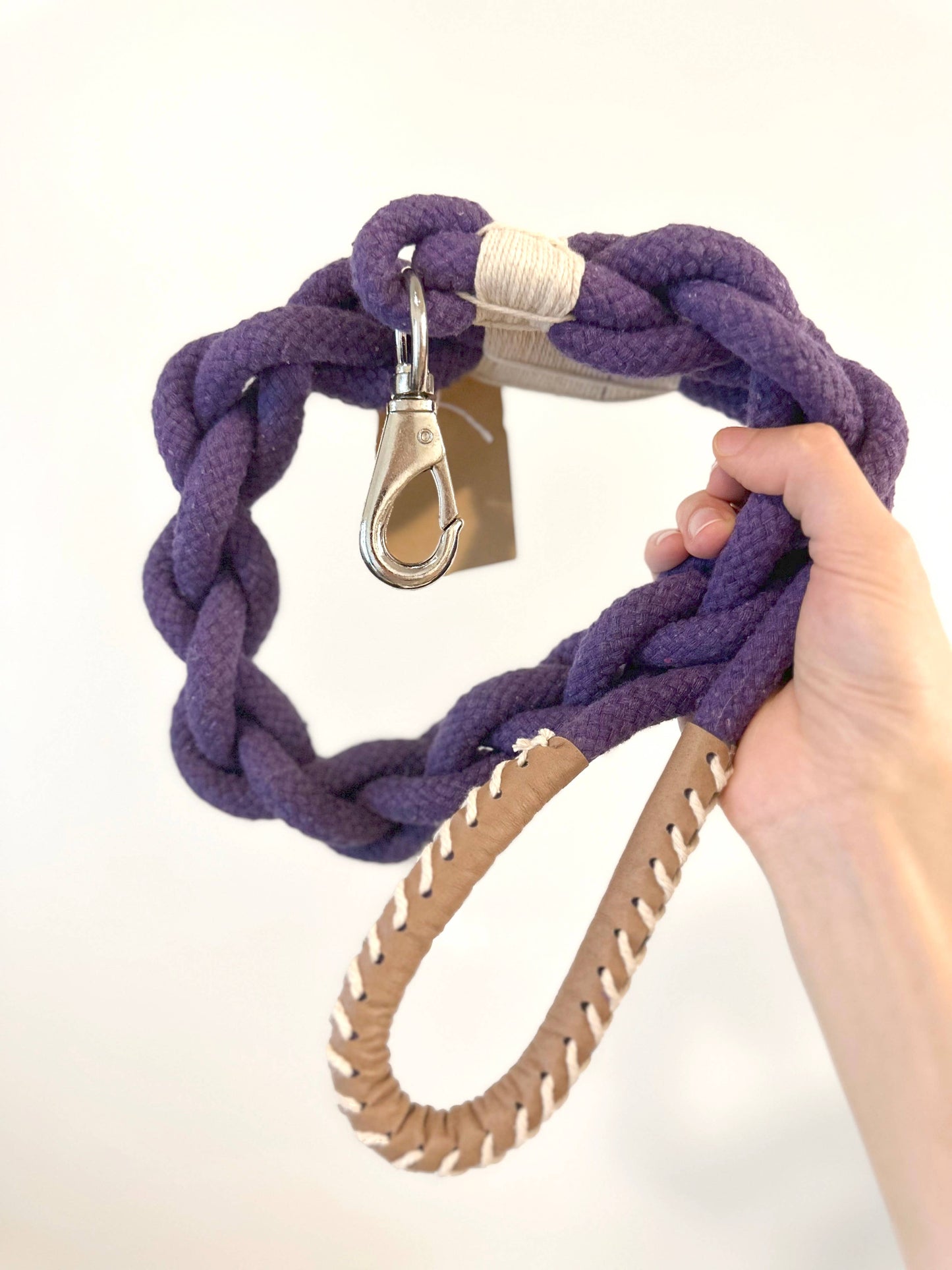 Handmade Sustainable Cotton Rope Dog Leash, Eco-friendly