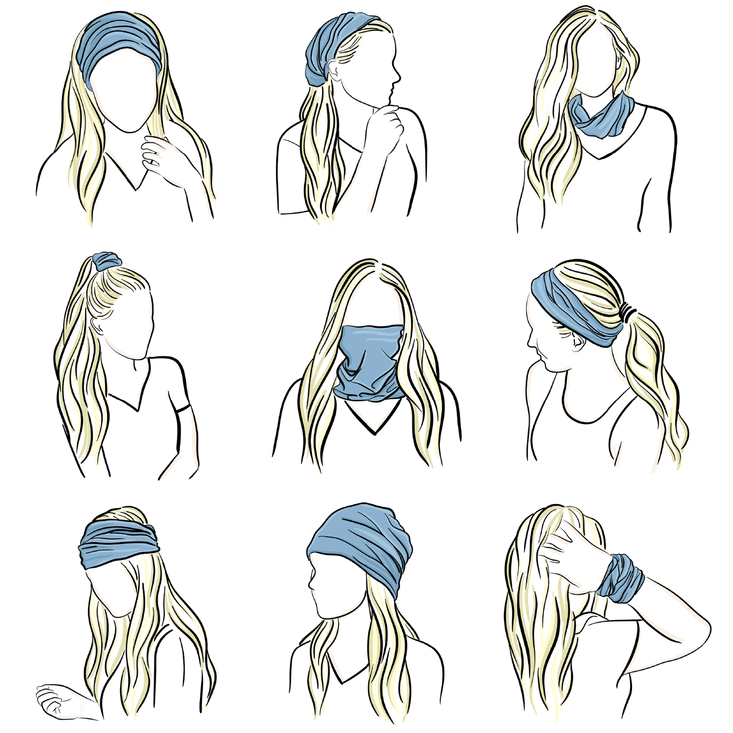 Tube Turban - Anna's Daisy