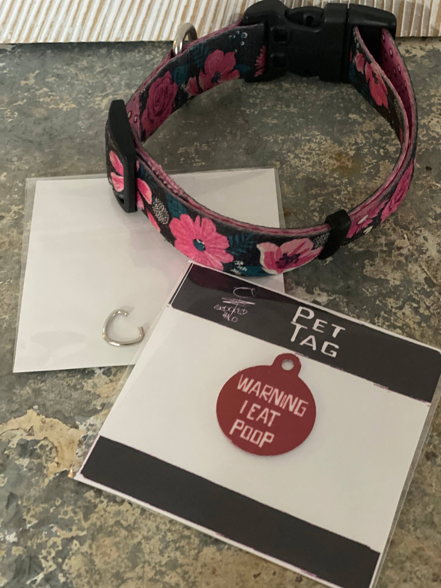 "I eat Poop" Metal Pet Tag