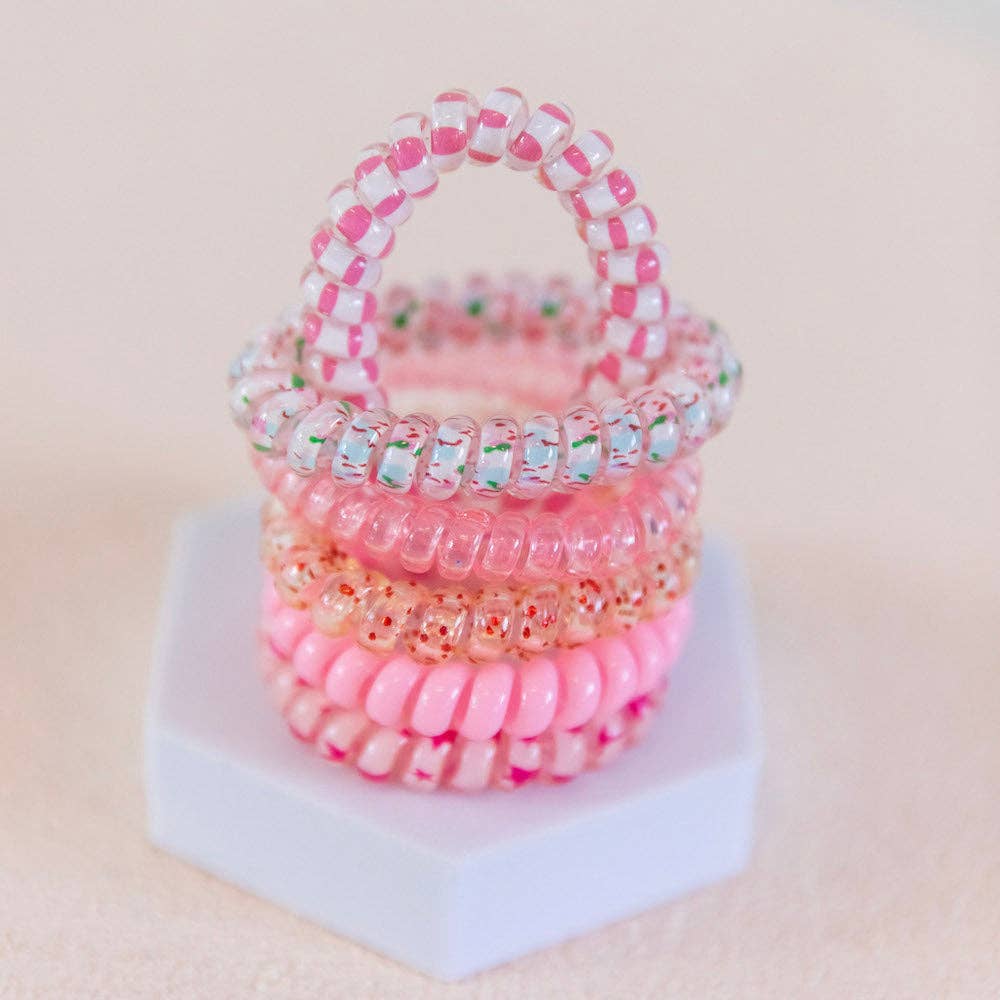 Hair Tie Set - Pink Party