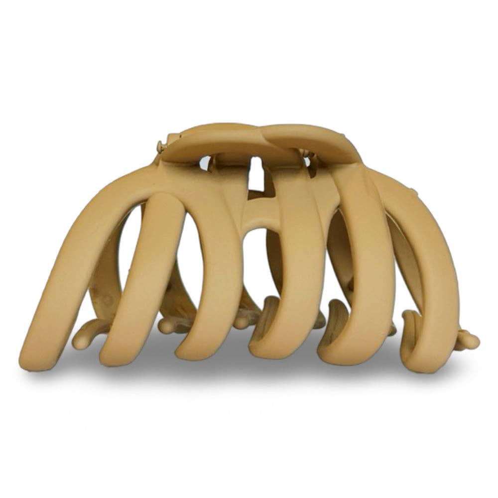 Extra Large Matte Claw Clip - Camel
