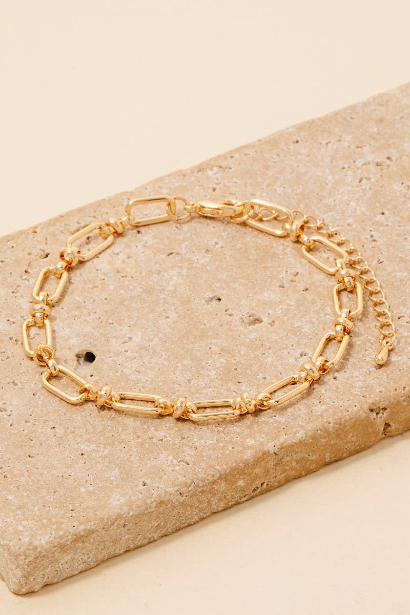 Oval Chain Link Bracelet