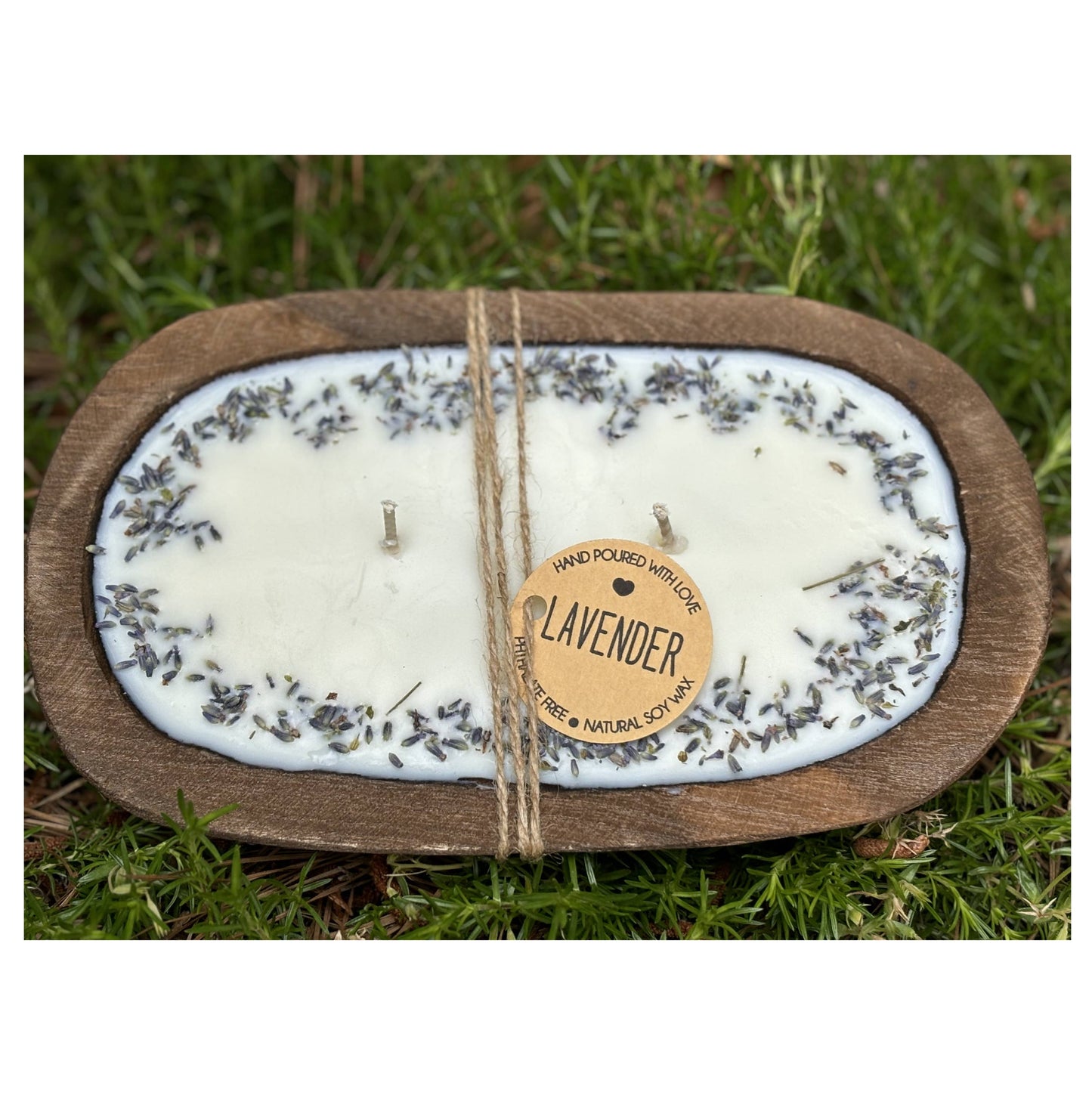 Lavender Scented Soy Dough Bowl - Lavender Scented Candle