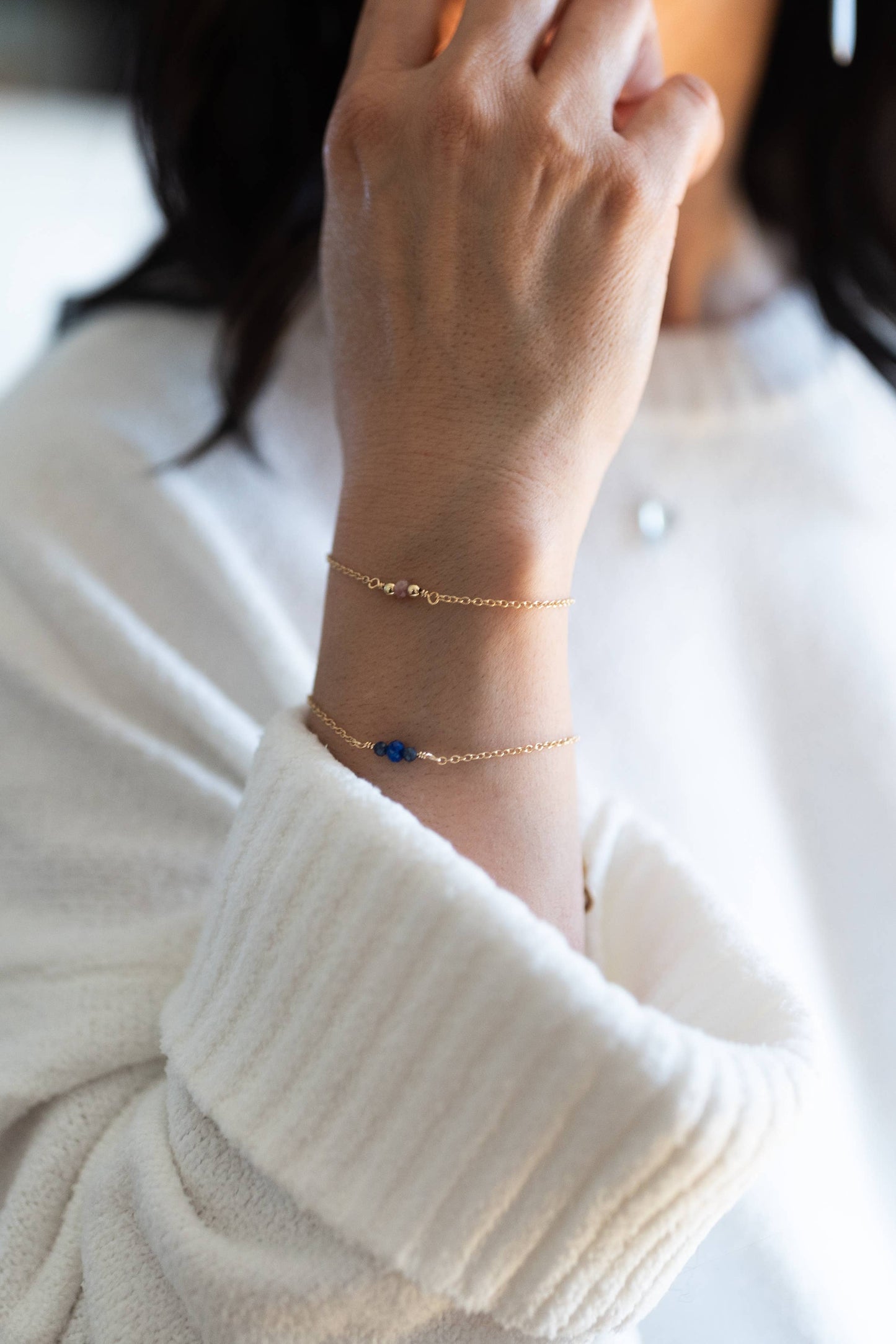 Clear Path Sapphire & Lapis Lazuli Bracelet