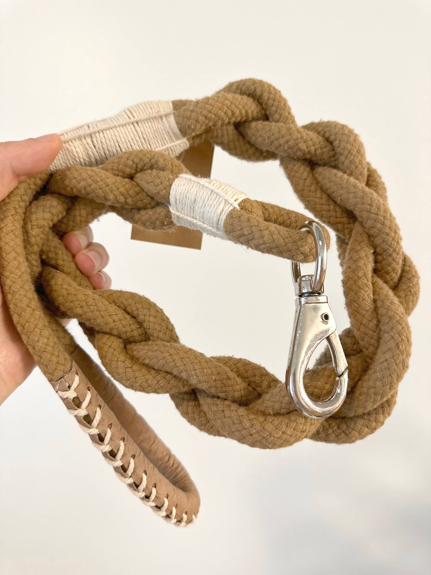 Handmade Sustainable Cotton Rope Dog Leash, Eco-friendly
