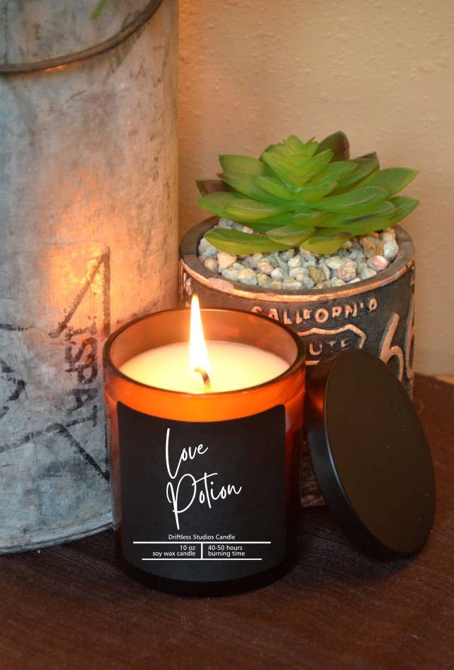 Love Potion Soy Wax Valentines Day Candle - 10 oz Candles
