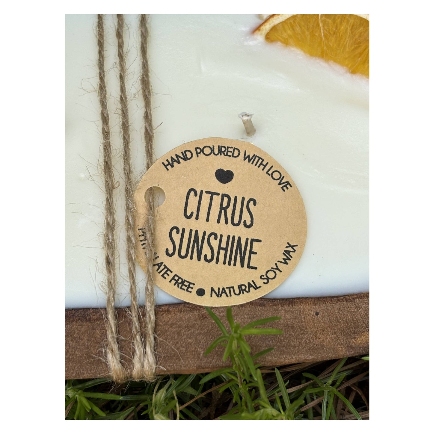 Citrus Sunshine Scented Soy Dough Bowl - Citrus Candle