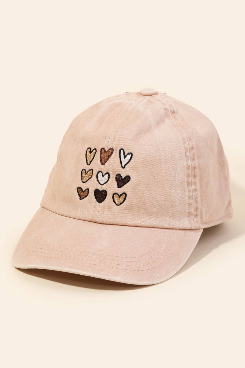 Hearts Denim Cap