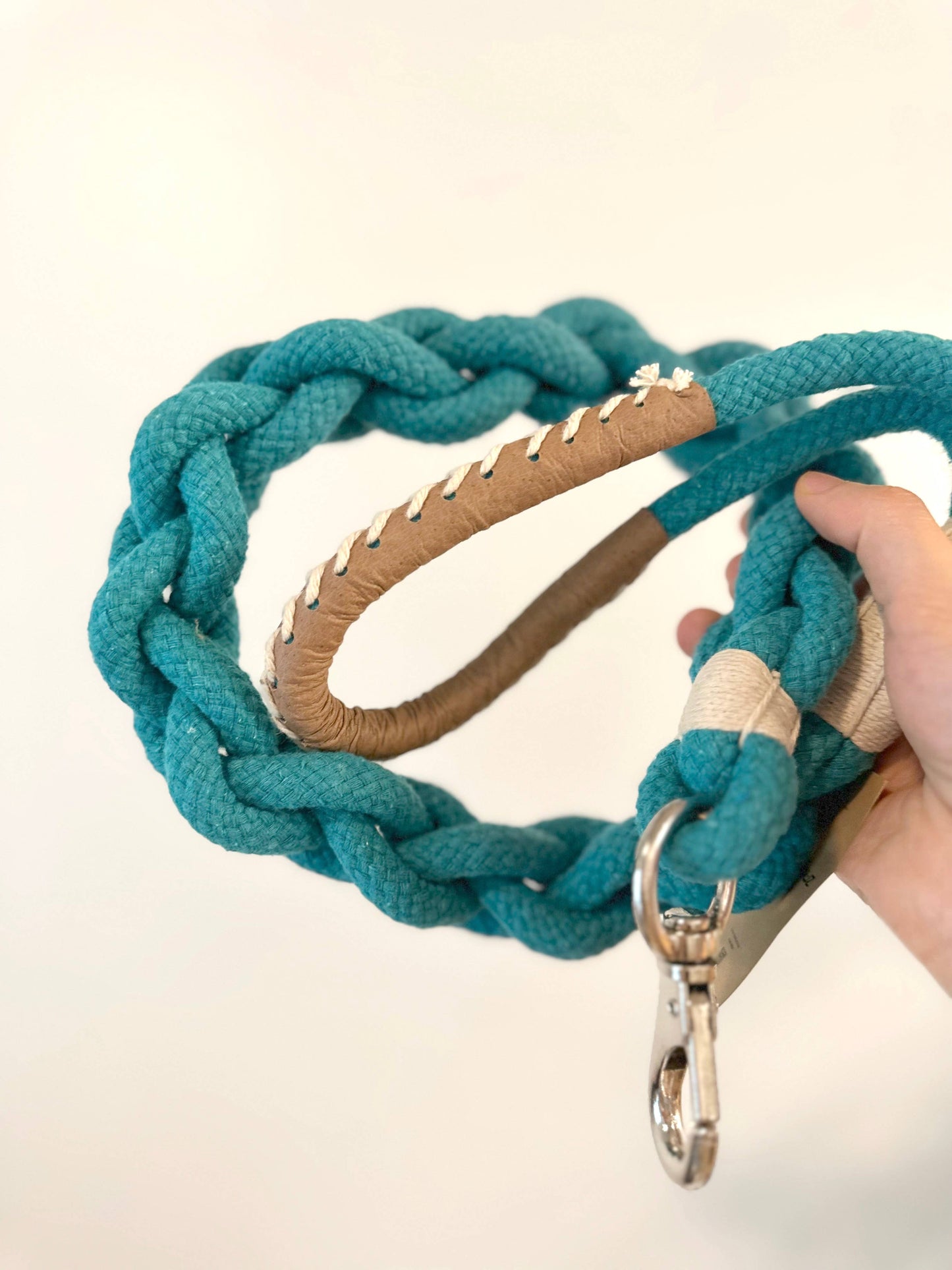 Handmade Sustainable Cotton Rope Dog Leash, Eco-friendly