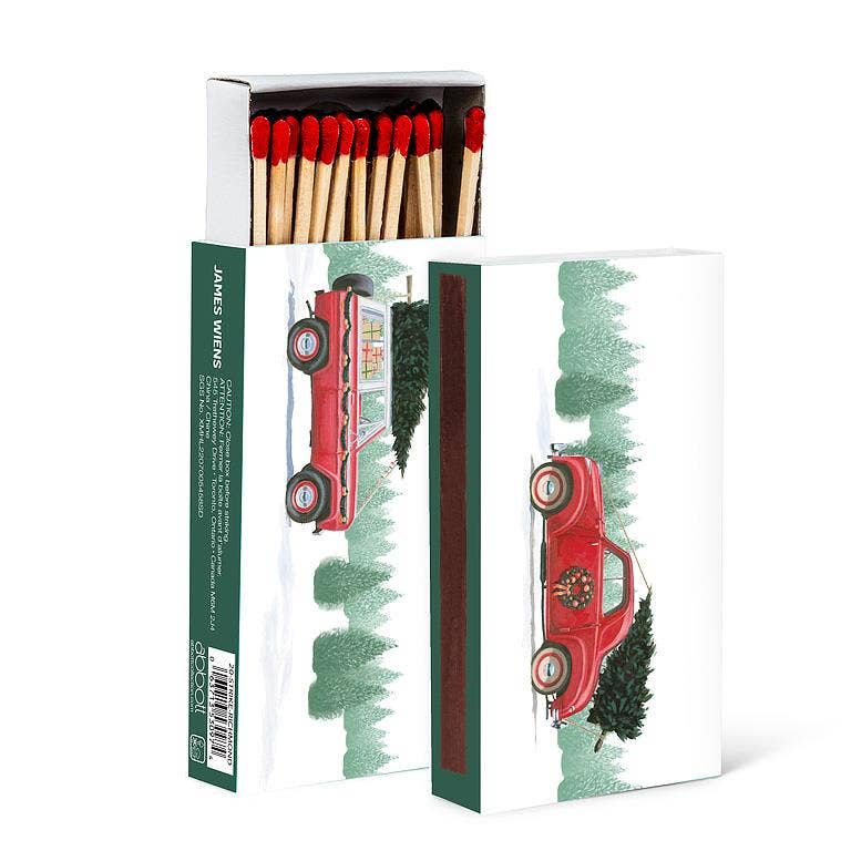 Car & Truck with Trees Matches-45stks-4"L