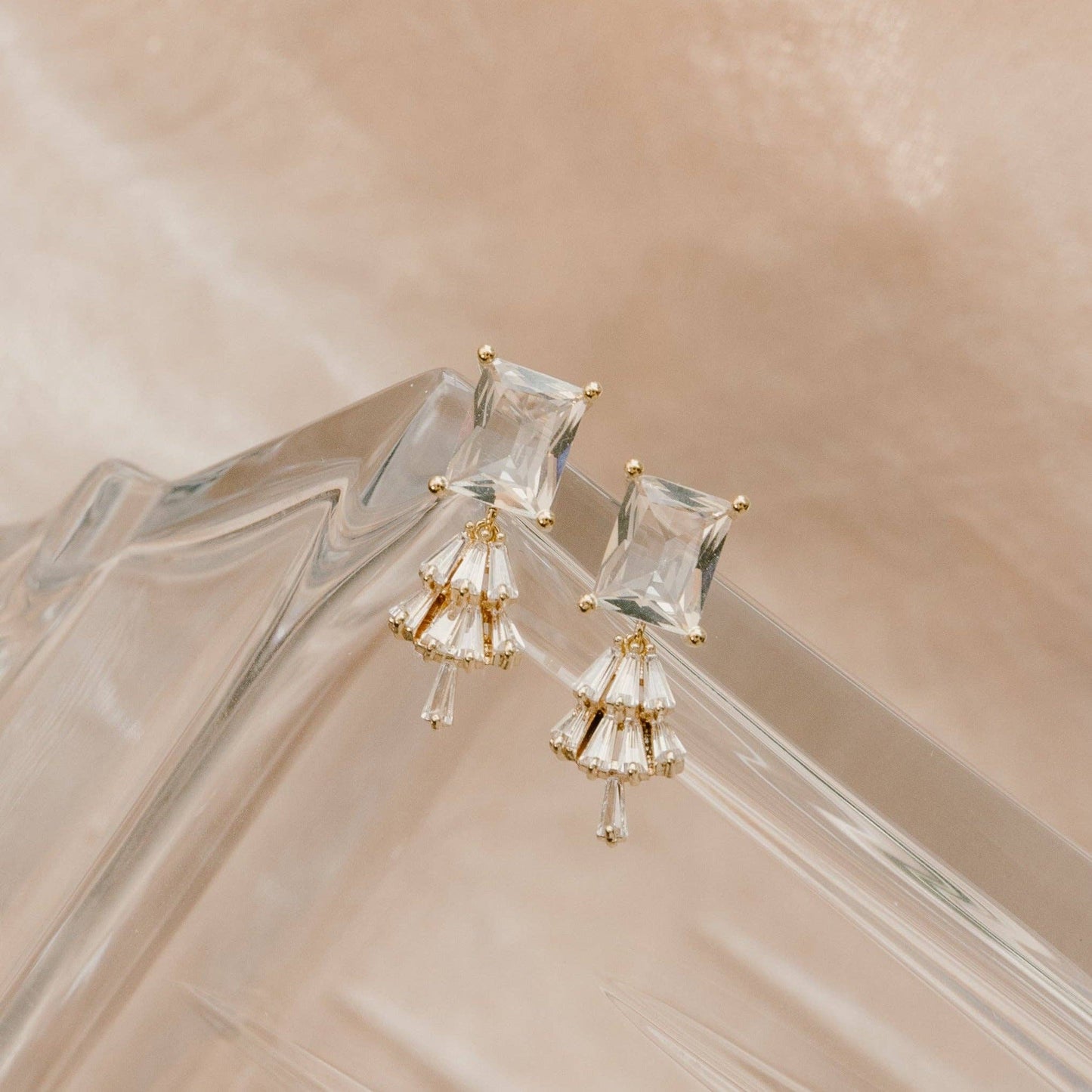 Emilie Art Deco Earrings - Bridal