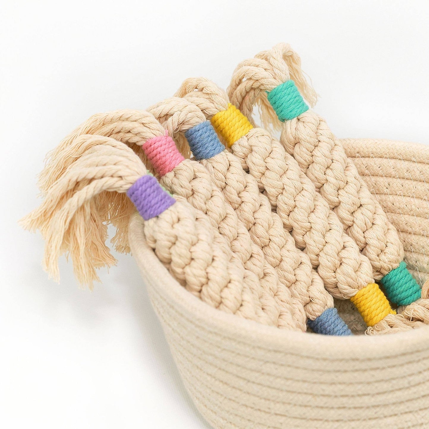 Macrame Candy Dog Rope Toy
