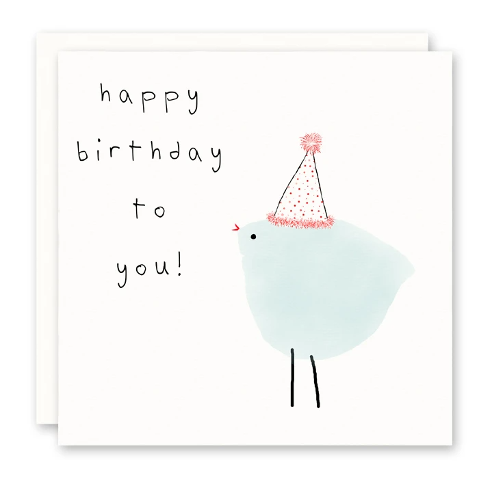 Happy Birthday Party Bird Card