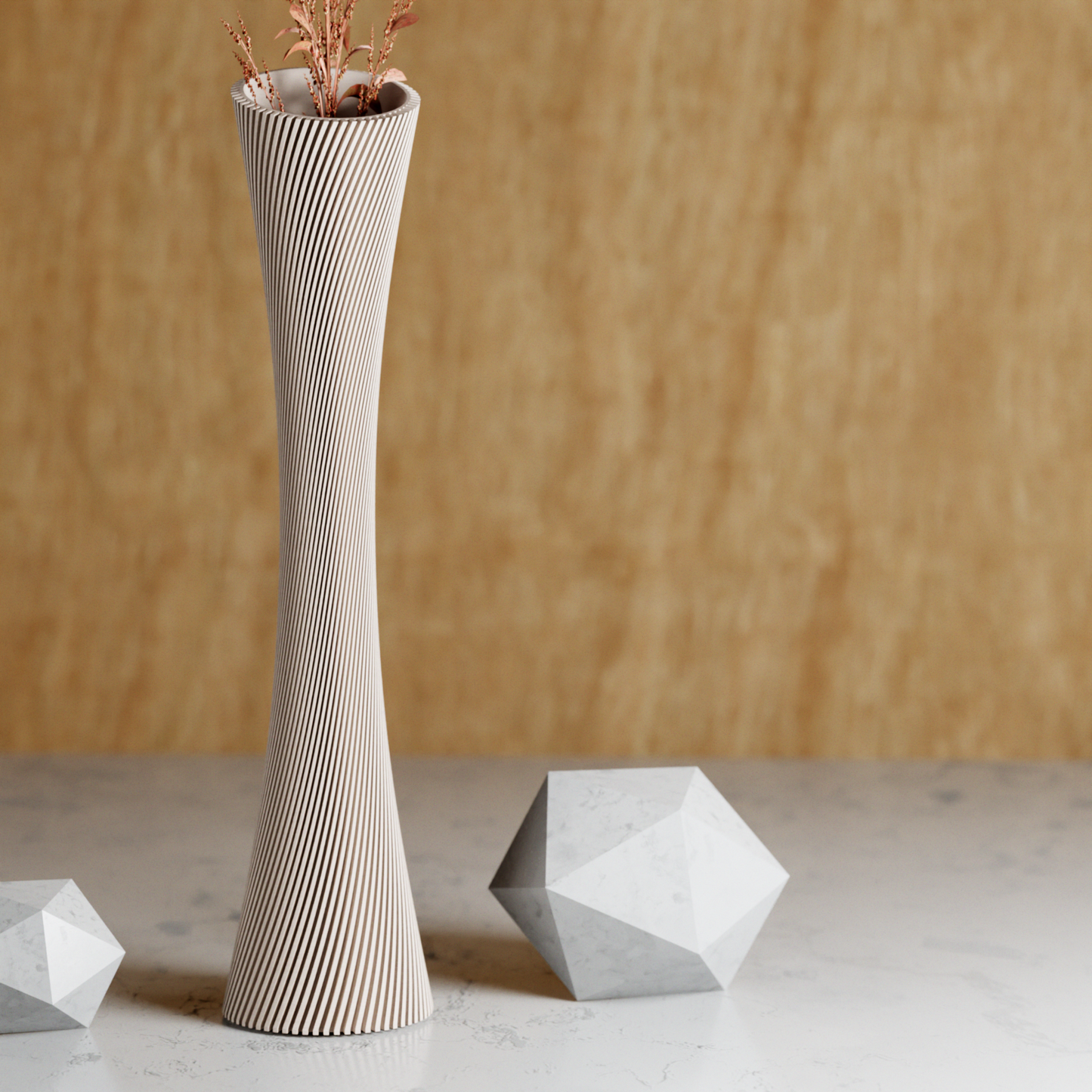 Spiral Rose Vase