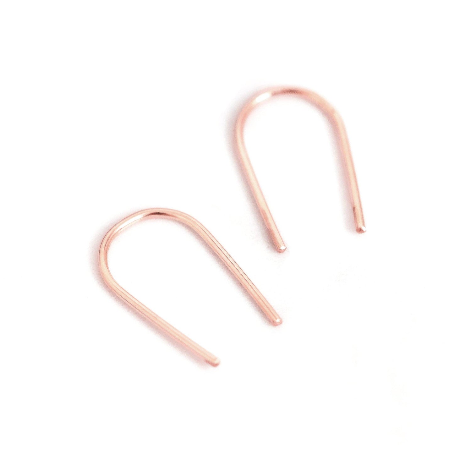 Open Arc Earrings - Minimalist, Hypoallergenic, Waterproof