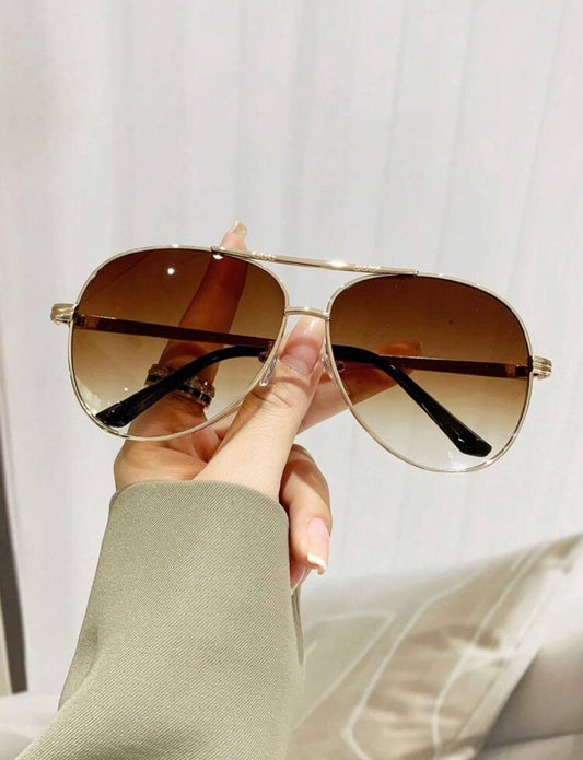 Metal Frame Aviator Sunglasses