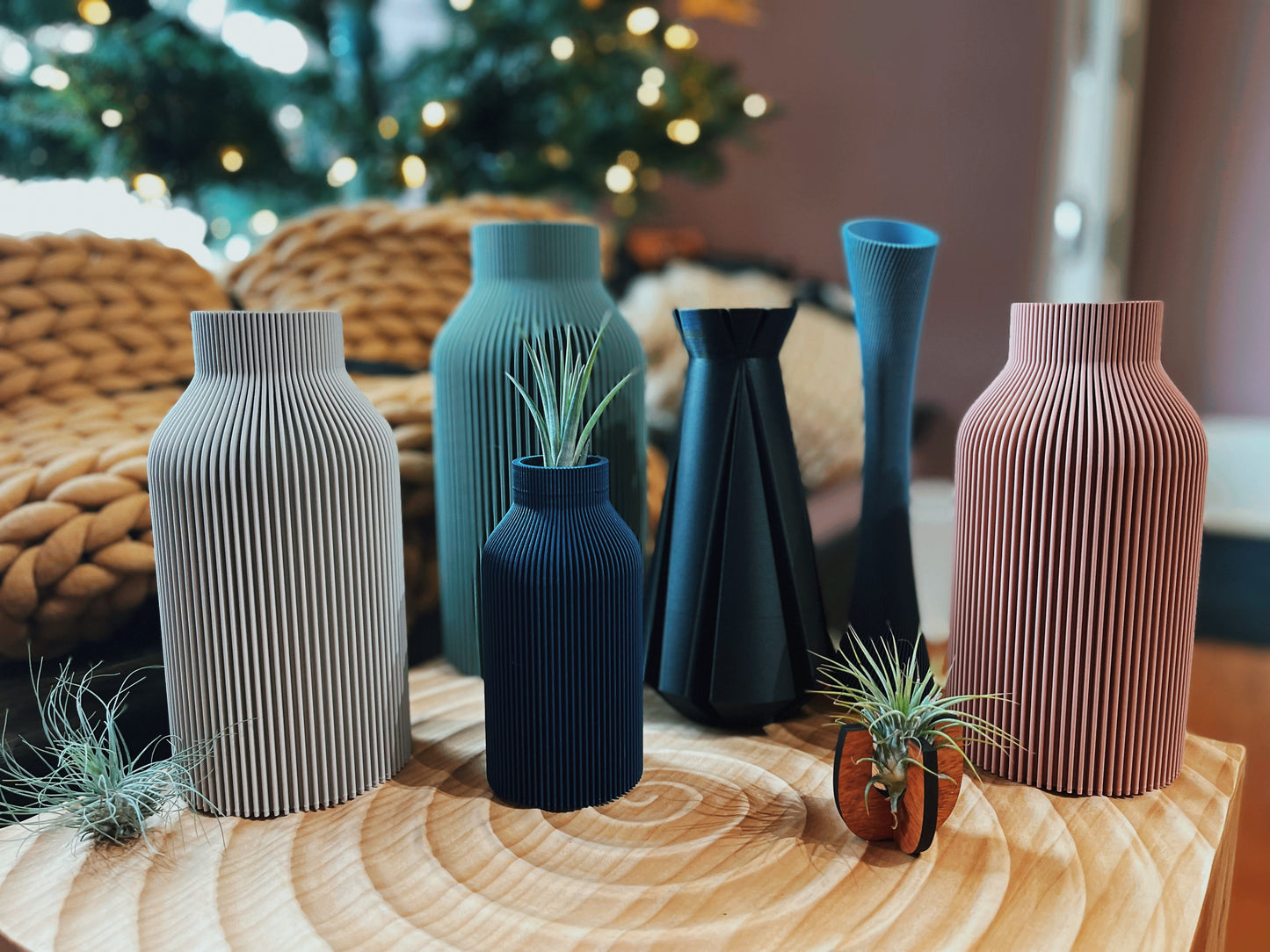 3D-Printed EcoFriendly Bottle Vase - 3 Sizes / Styles