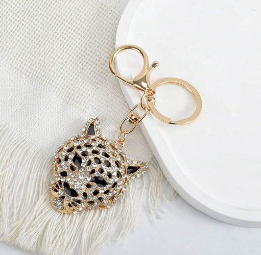Leopard Bling Keychain