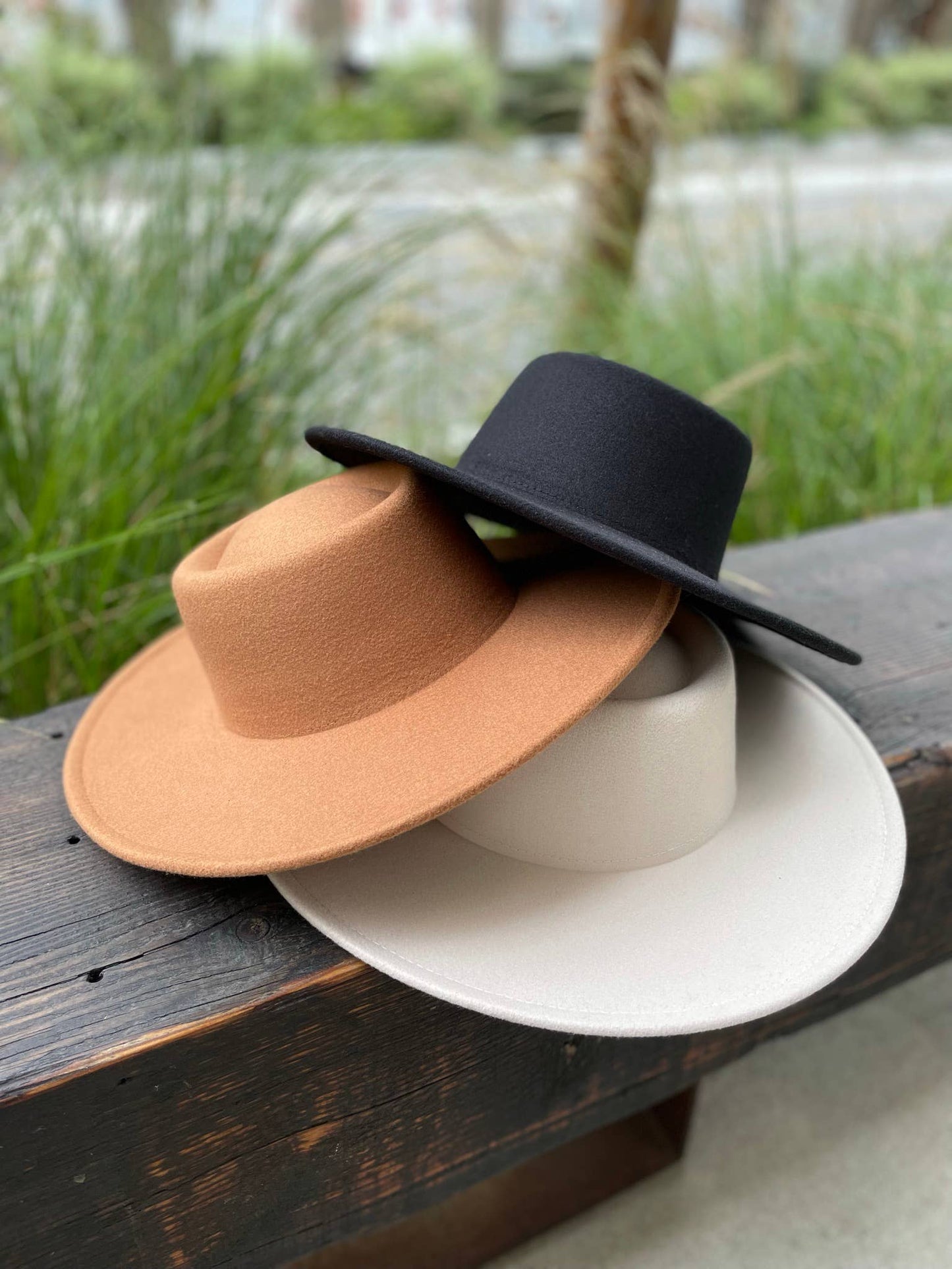 SALE! Vegan Felt wide Brim Bolero hat