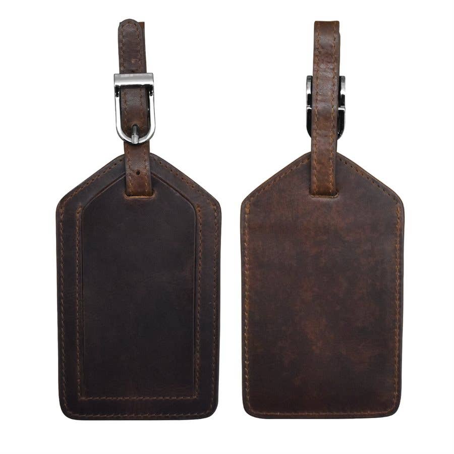 6422 Leather Luggage Tag