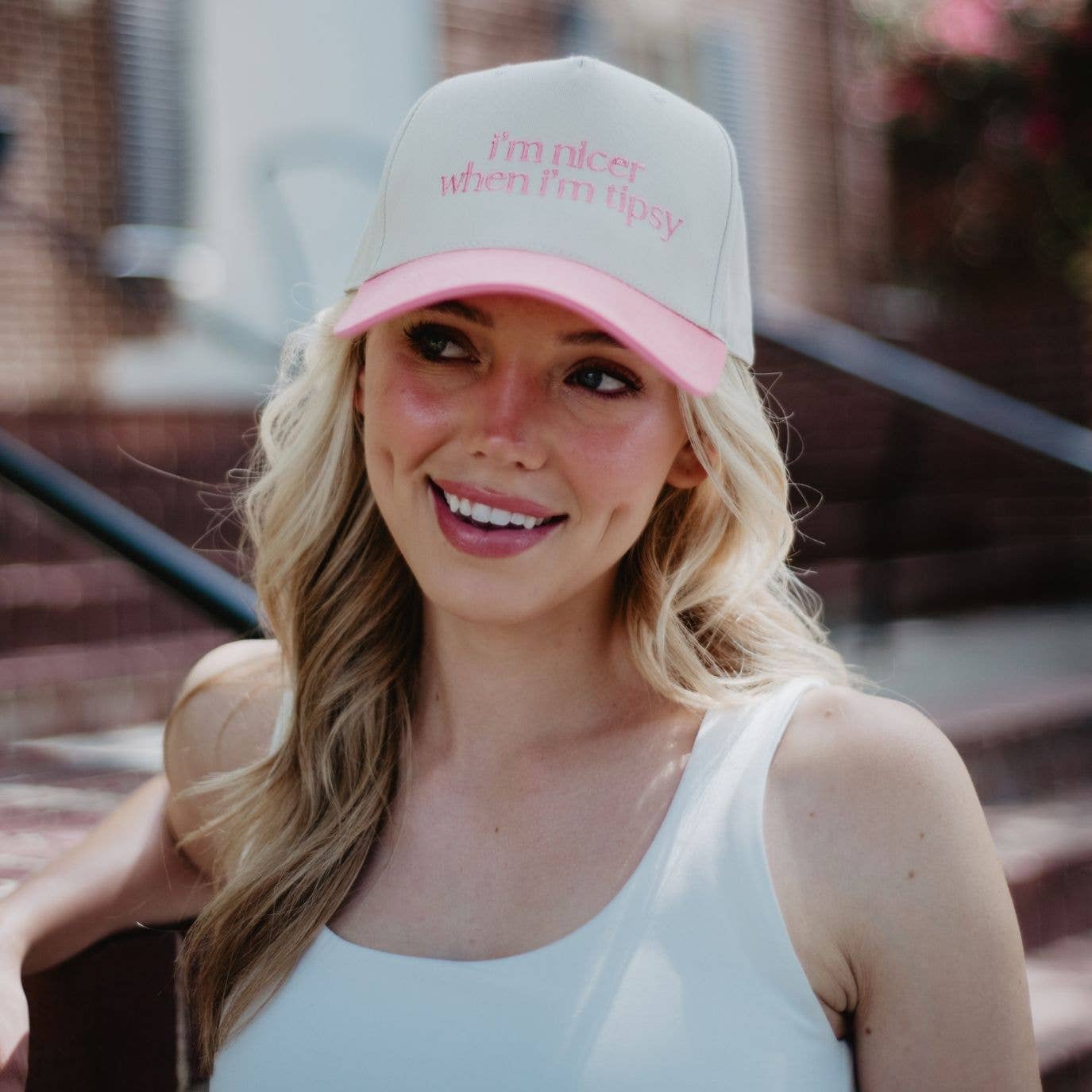 I'm Nicer When I'm Tipsy Trucker Hat Vintage