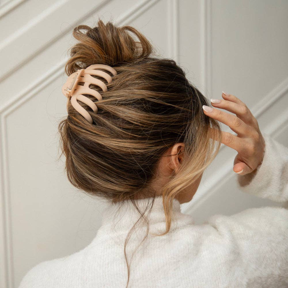 Extra Large Matte Claw Clip - Nude