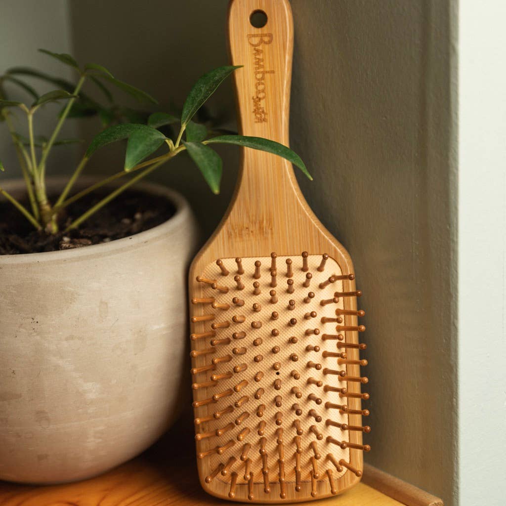 Bamboo Paddle Hairbrush - Square | Market Bestseller