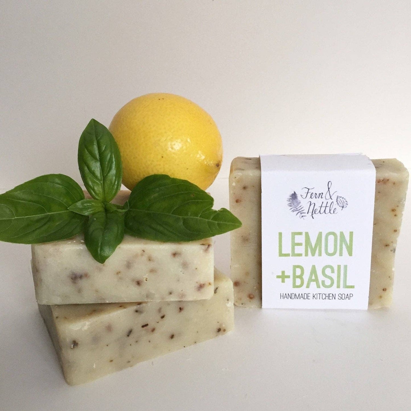 Lemon + Basil Soap