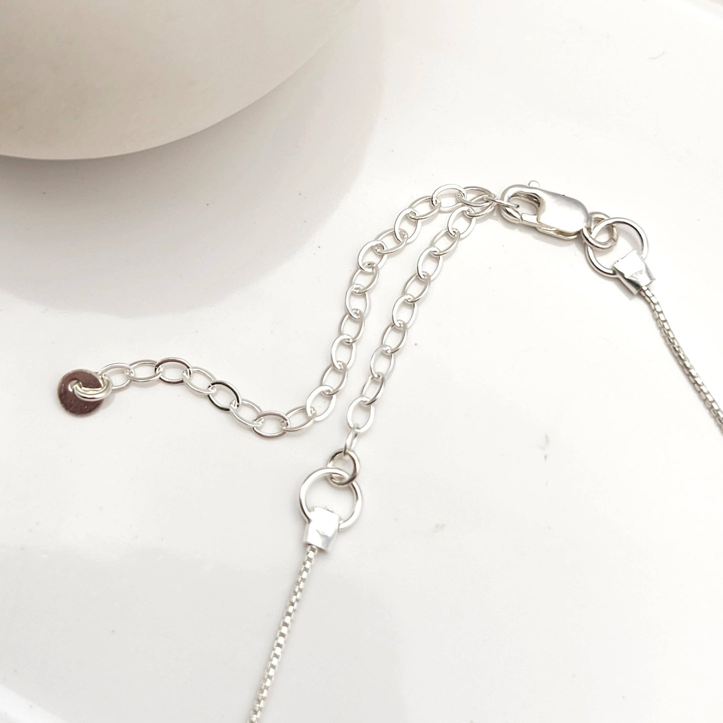 Sterling Silver, 14K Gold Lariat Necklace