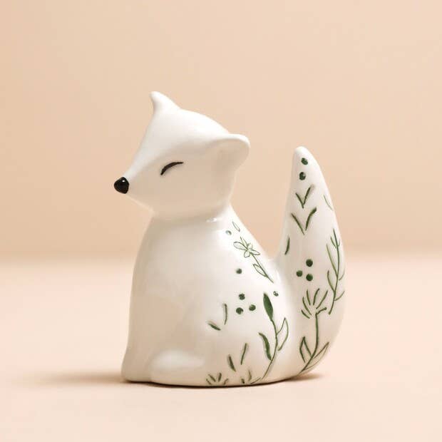 Ceramic Fox Ring Holder