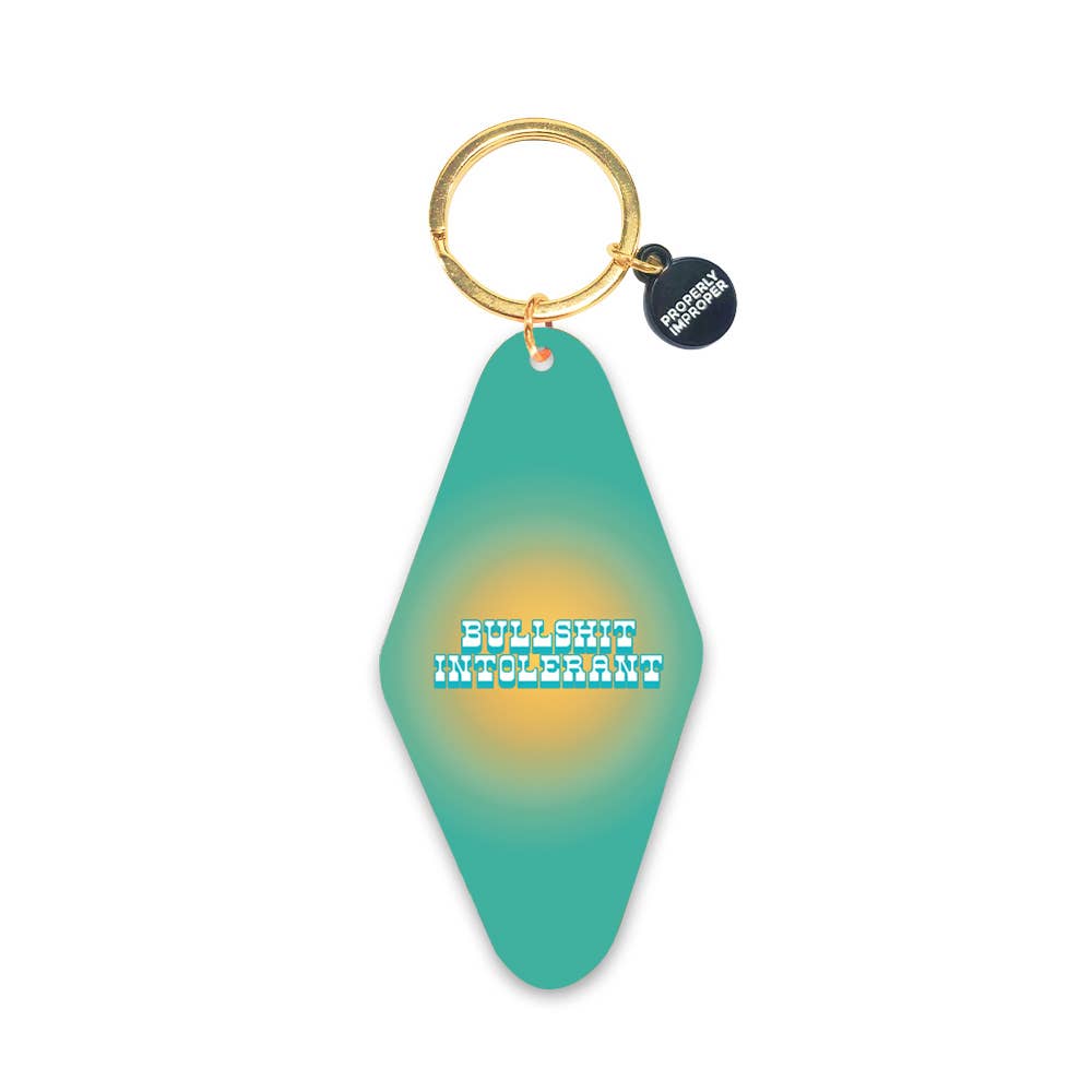 Bullshit Intolerant - Printed Keychain