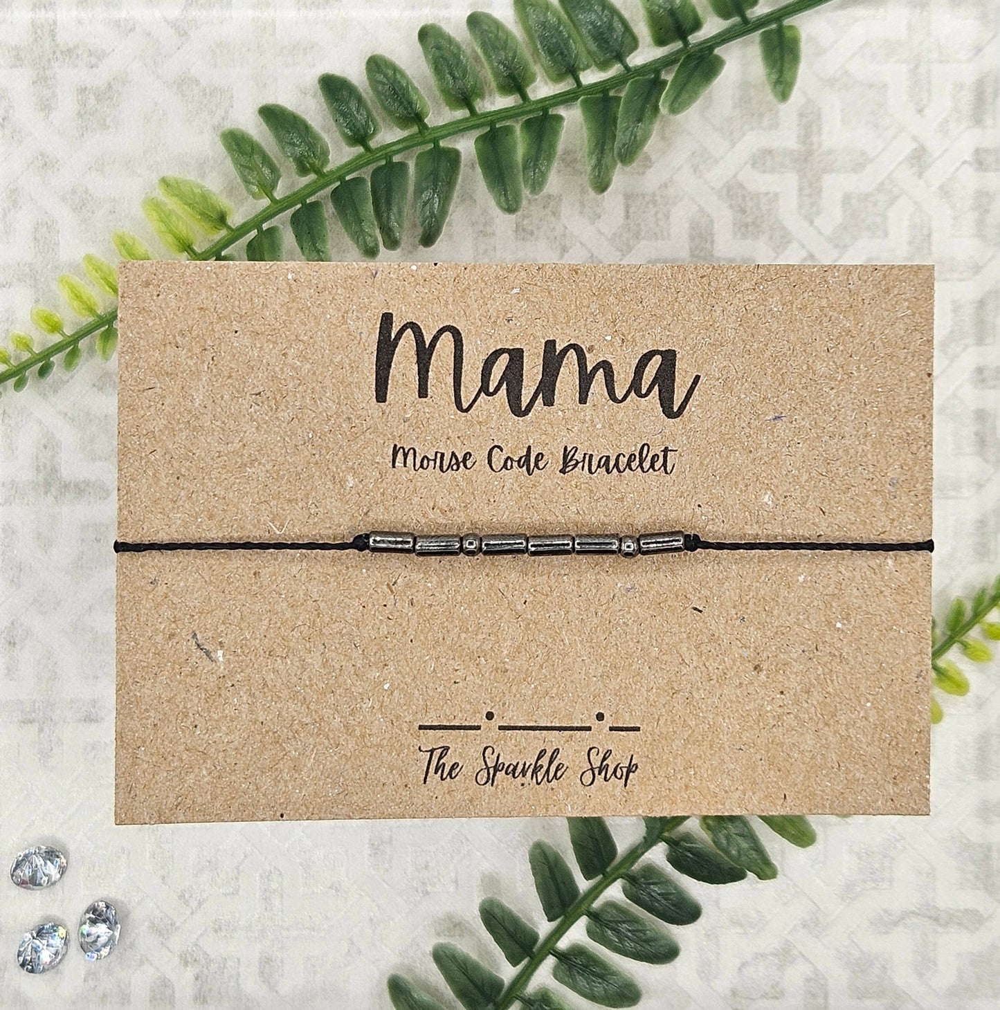 Mama - Handmade Morse Code Bracelet