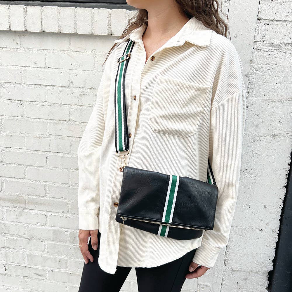 The Rory Luxe Leather Crossbody w/ Strap | 2-in one handbag