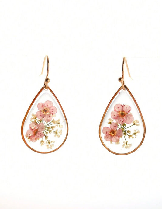 Pressed Flower Earrings