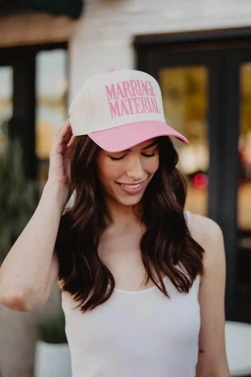 Marriage Material Two-Toned Trucker Hat