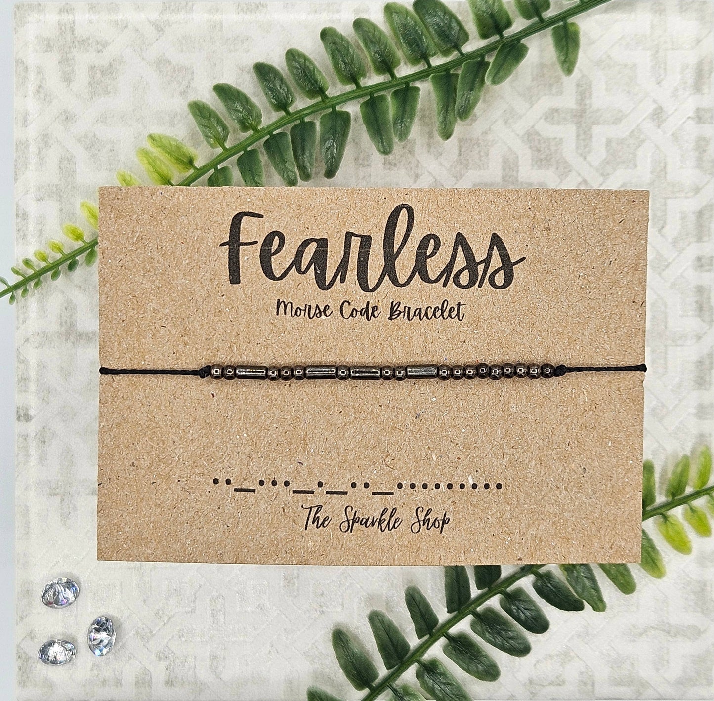 Fearless - Handmade Morse Code Bracelet