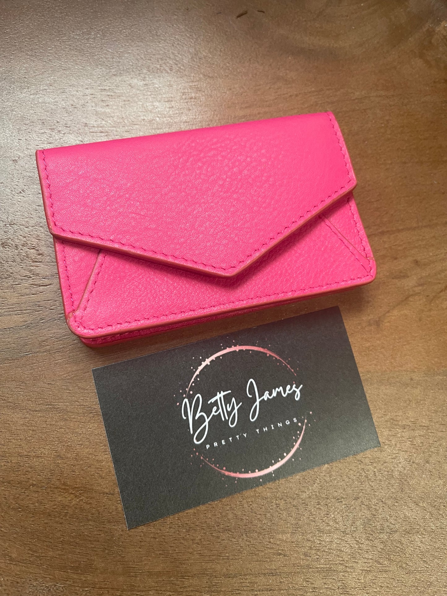 Leather Envelope Wallet / Business Card Holder