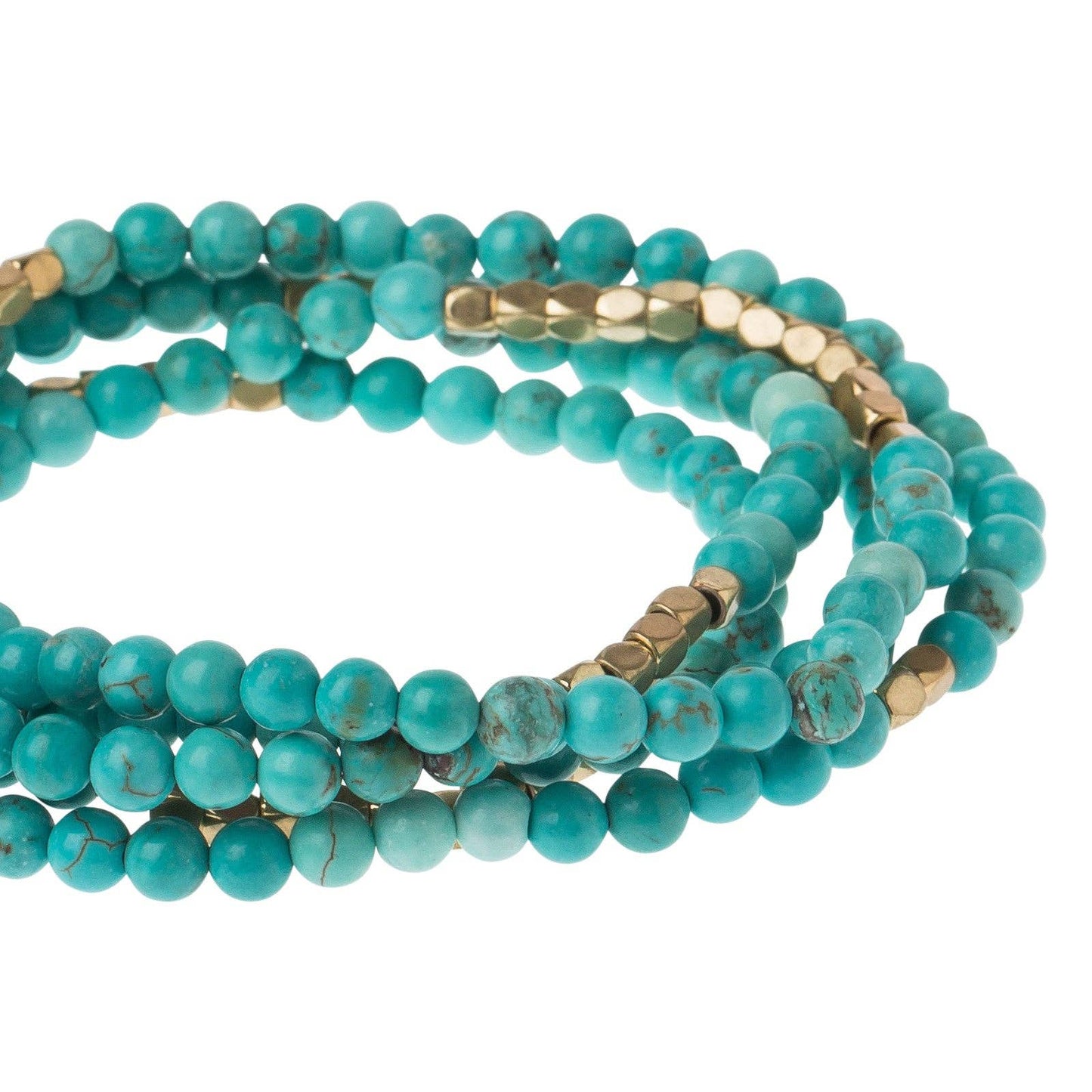 Stone Wrap: Turquoise/gold - Stone of the Sky