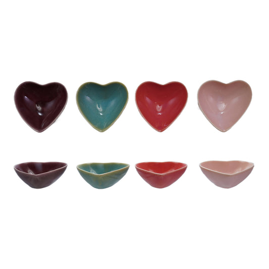 Stoneware Heart Shaped Dish