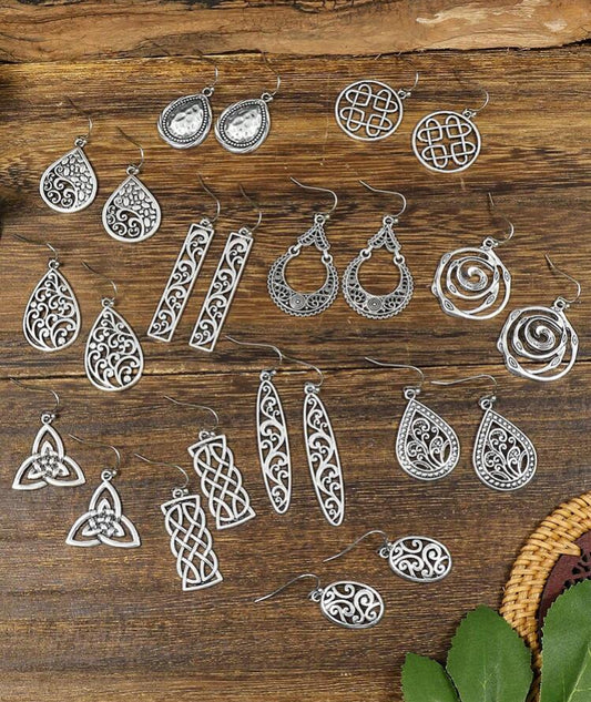 Boho Silver Earrings