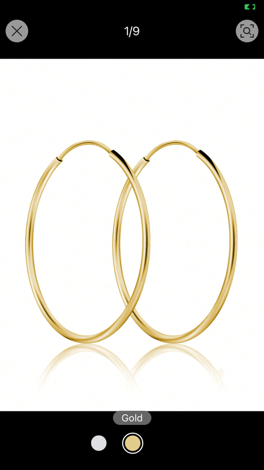 Minimalist French Hoop Earrings