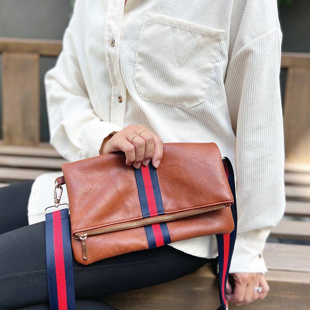 The Rory Luxe Leather Crossbody w/ Strap | 2-in one handbag