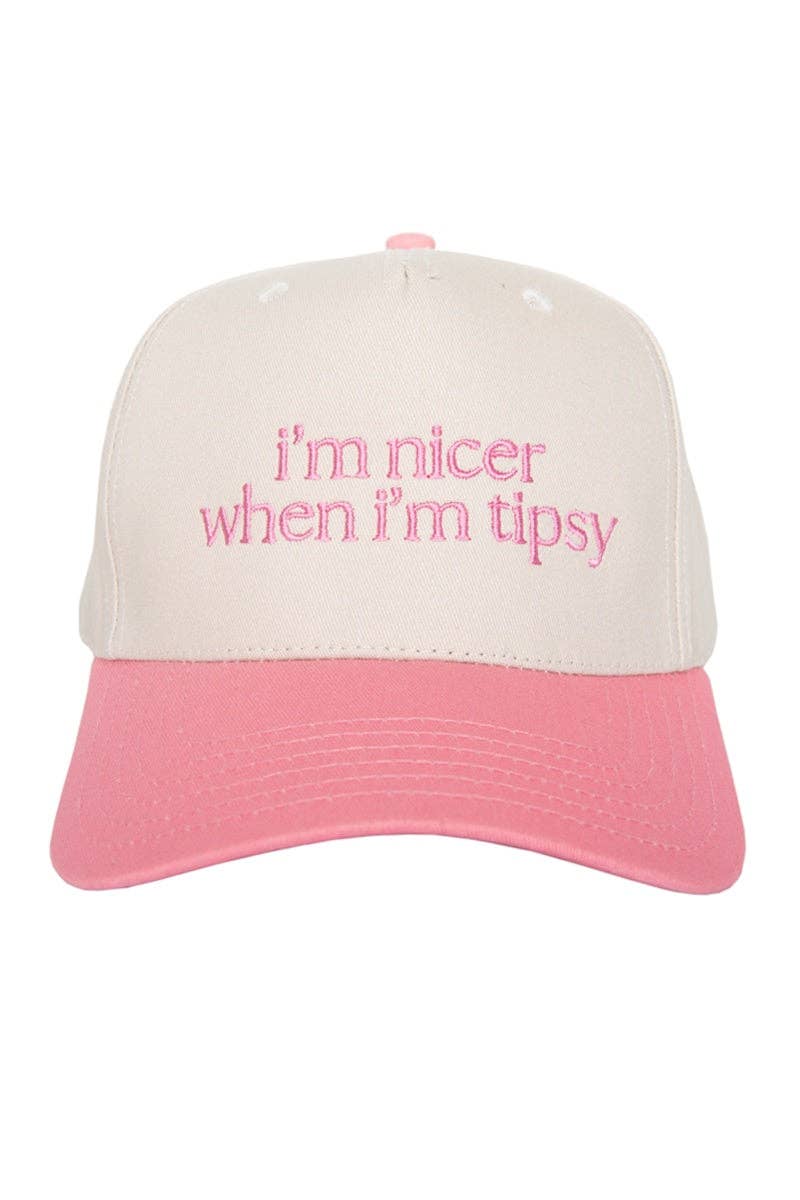 I'm Nicer When I'm Tipsy Trucker Hat Vintage
