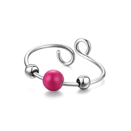 Pearl Fidget Spinner Ring