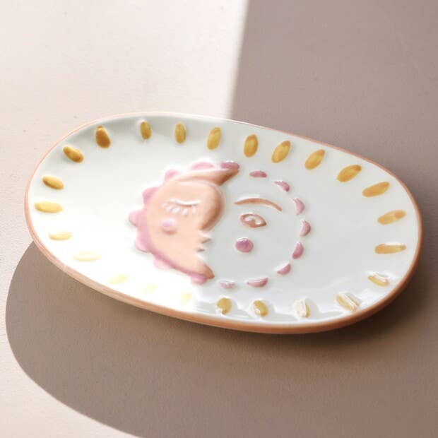 Sun & Moon Ceramic Trinket Dish