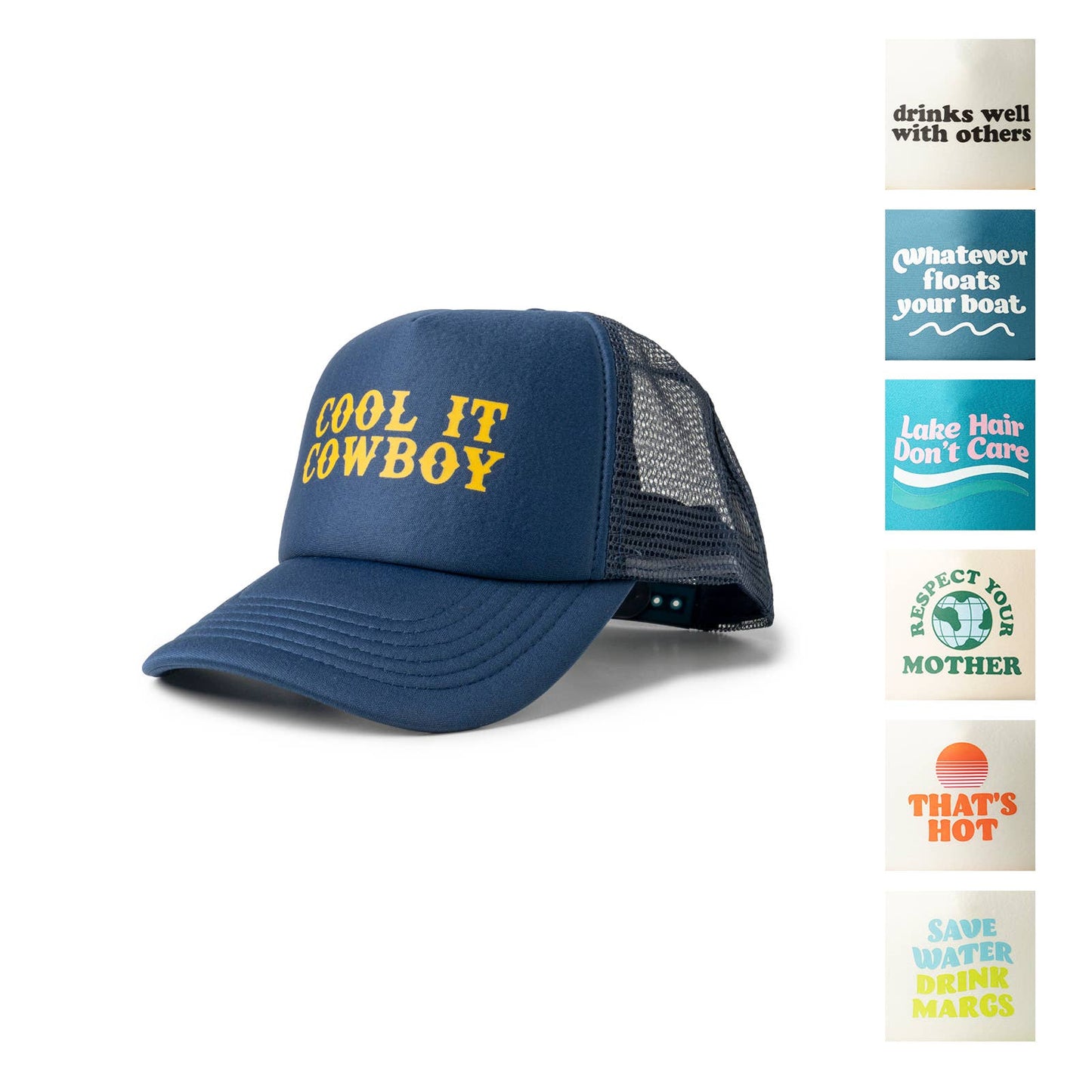 Pacific Brim Foam Trucker Hats Open Stock