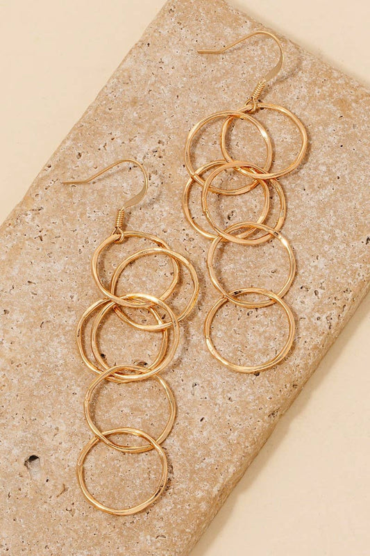 Hoop Link Chain Dangle Earrings