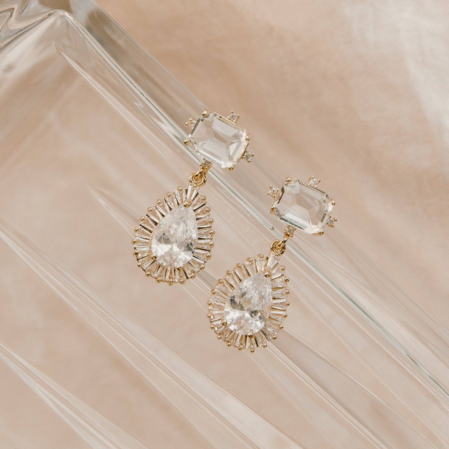 Discounted Clara Drop Earrings  - Bridal