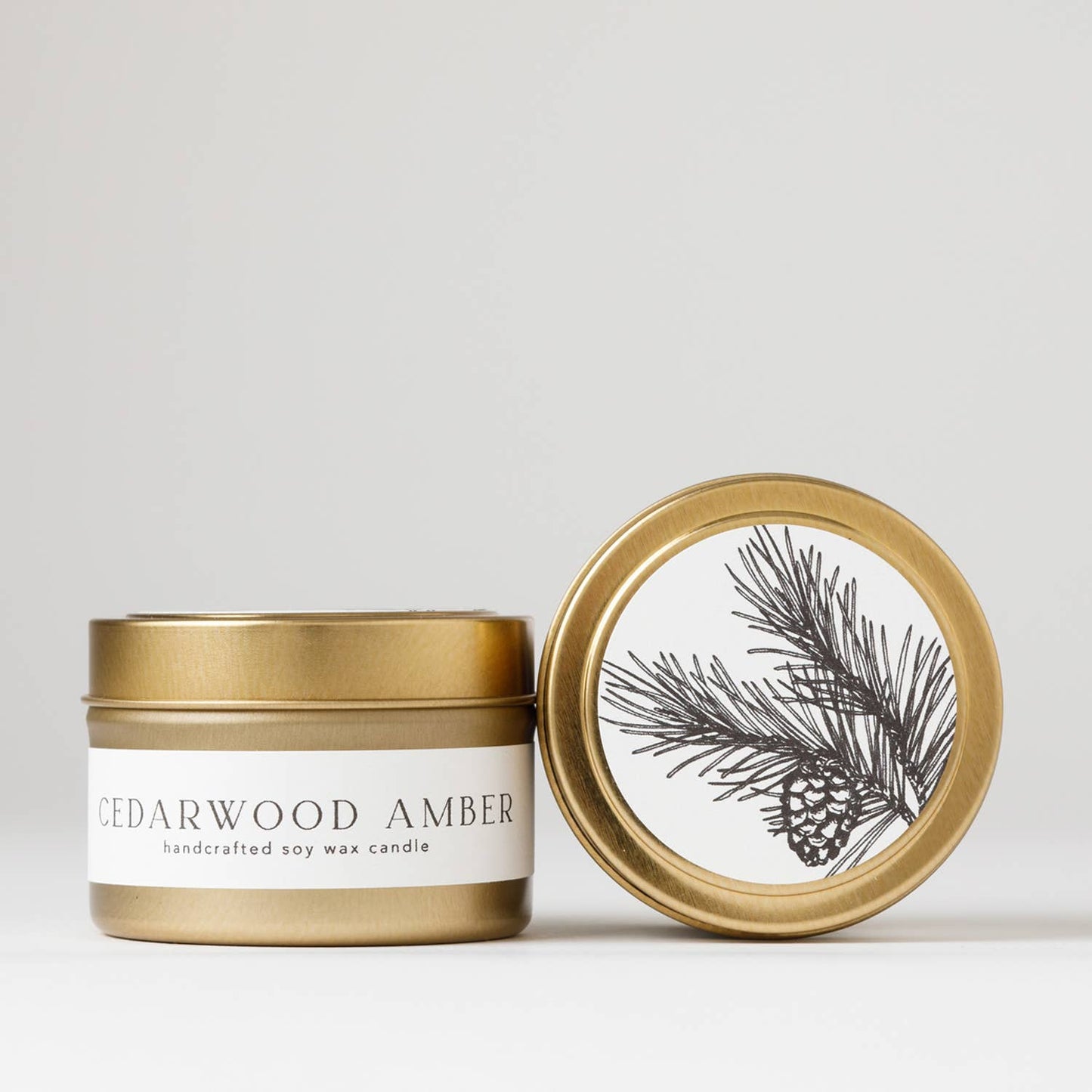 Cedarwood Amber : Jar Soy Candle ( Seasonal Fall Winter )