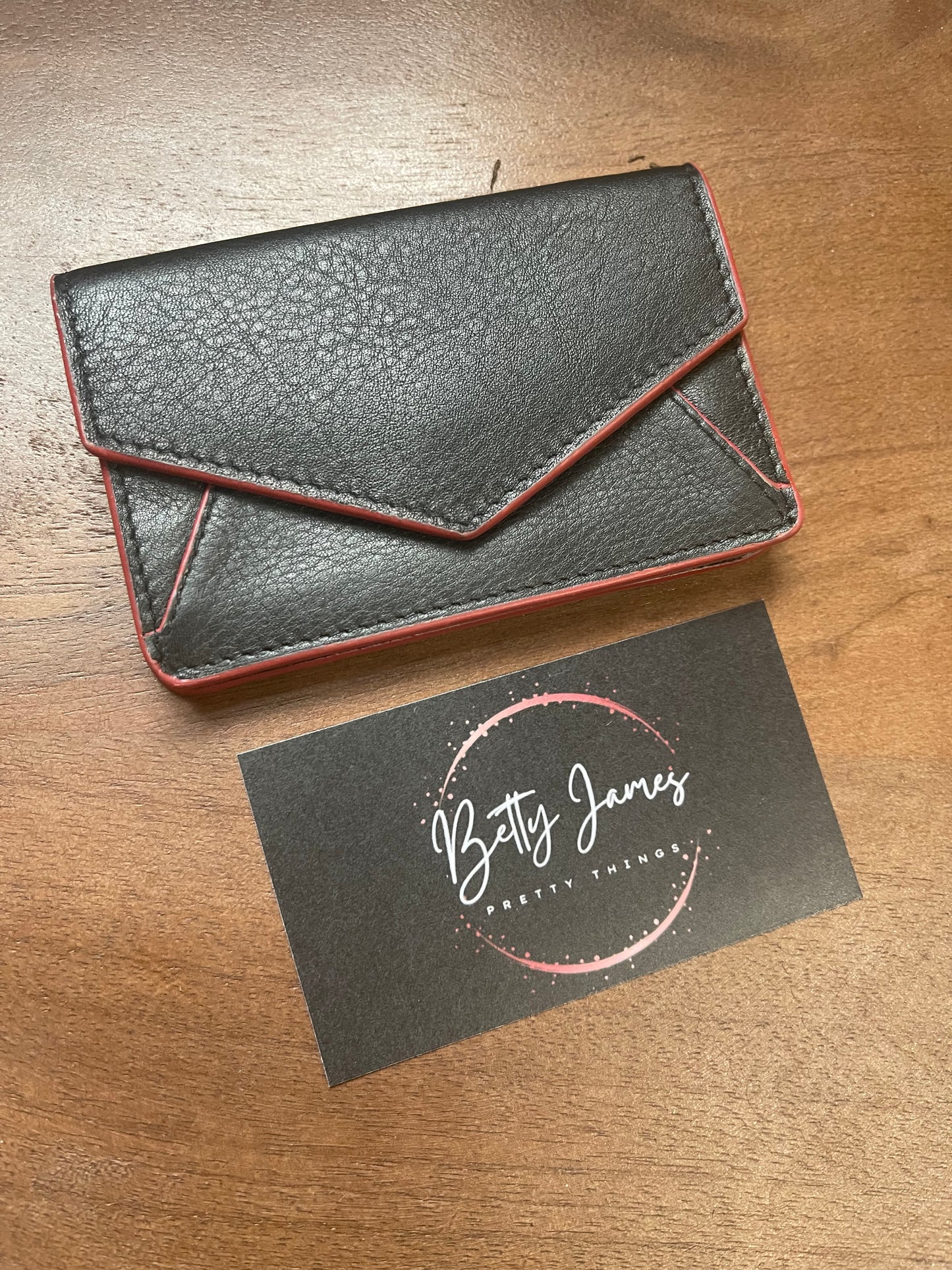 Leather Envelope Wallet / Business Card Holder